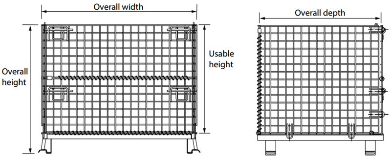 wire mesh container