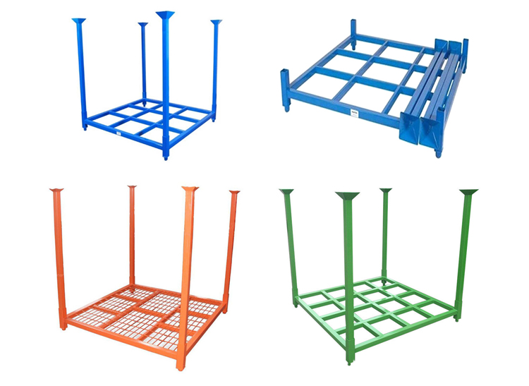 Heavy duty stacking shelves