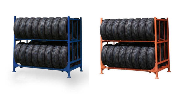 Heavy duty portable tire rack