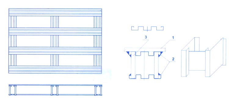 Galvanized steel plate iron pallet