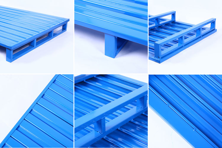 details of industrial galvanized steel pallet