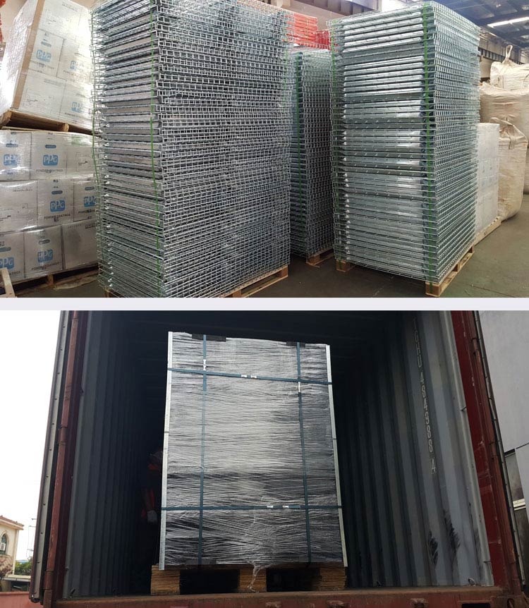 Packaging of wire mesh decking