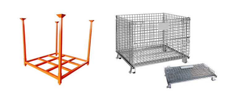 Differences between stack rack and wire container