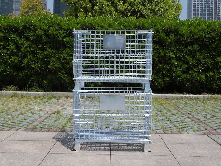 collapsible wire mesh container