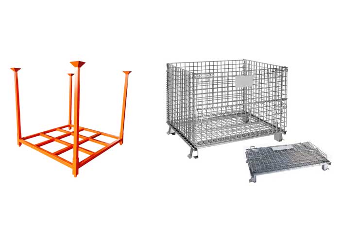 Differences between stack rack and wire container