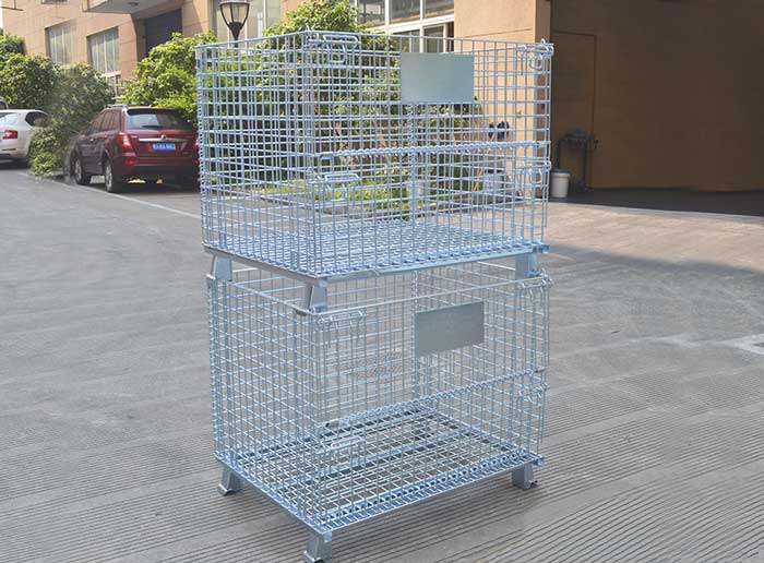Storage collapsible wire container