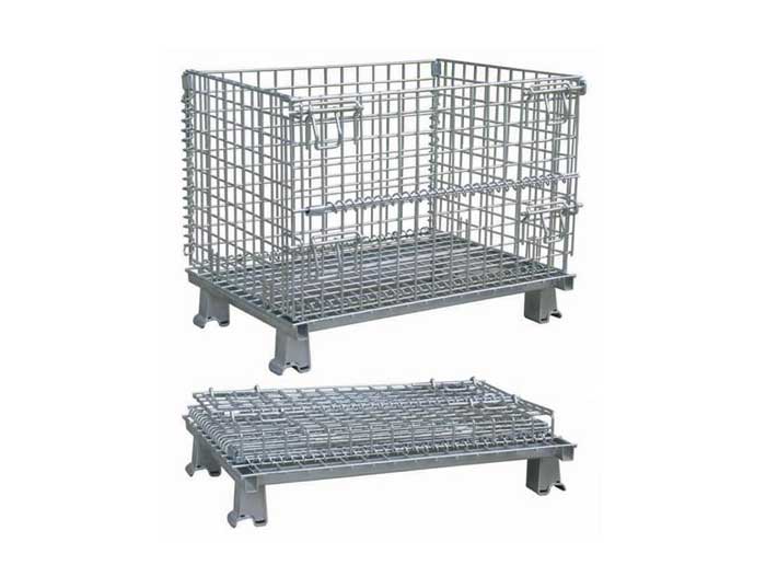 Industrial wire mesh container