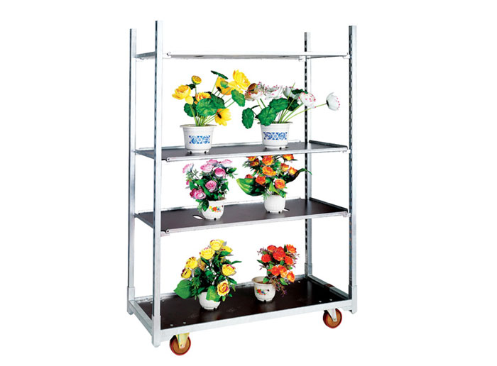 Plywood flower trolley for transportation