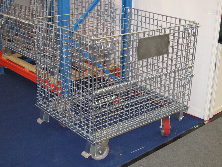 What is wire mesh container?