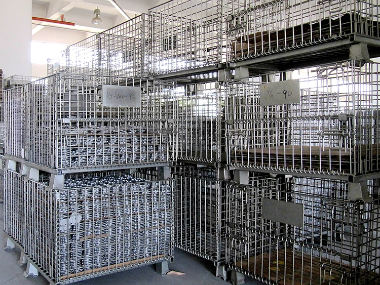 How can wire mesh storage container improve logistics efficiency?