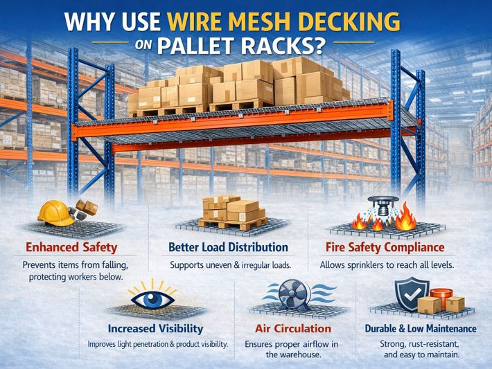 Why Use Wire Mesh Decking on Pallet Racks?