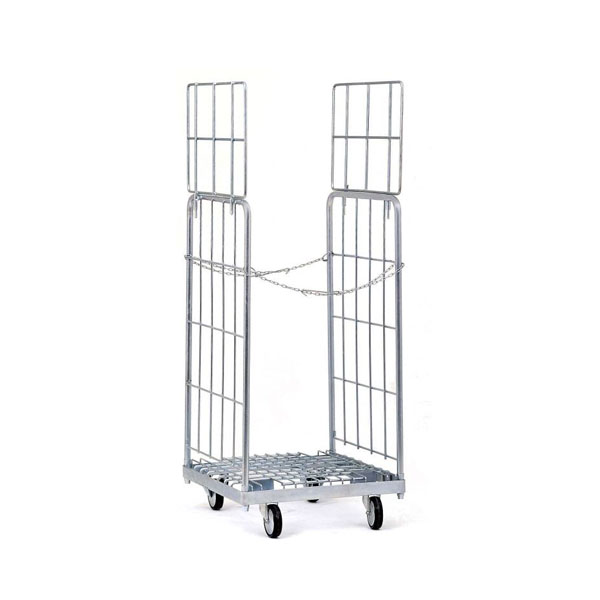 2 Side Collapsible Warehouse Logistics Trolley