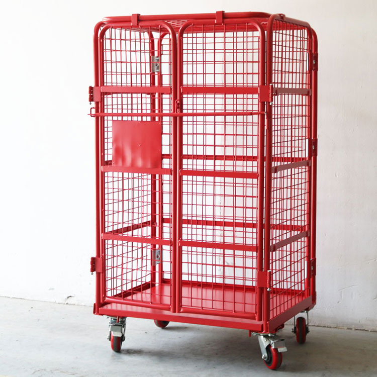 Full Folding Aluminium Warehouse Roll Cage Trolley