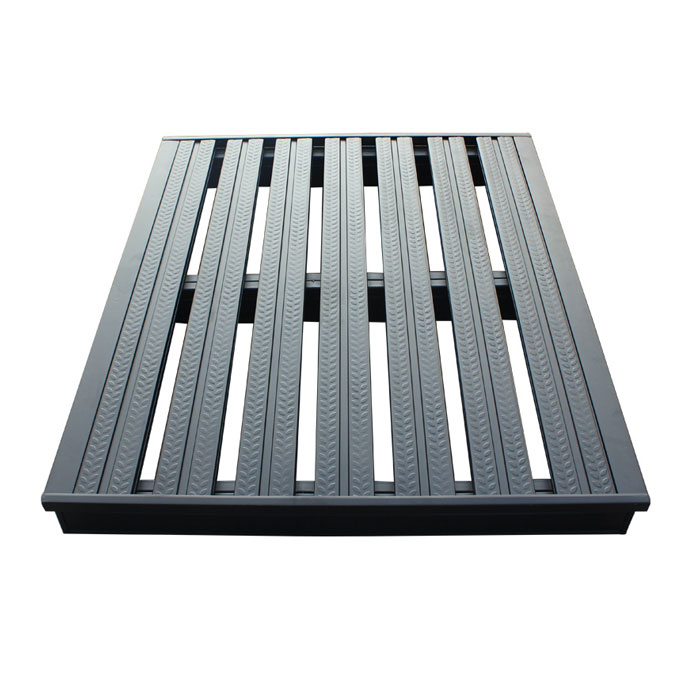 Frosted Metal Iron Steel Pallet for Warehouse Shelf Logistics Forklift