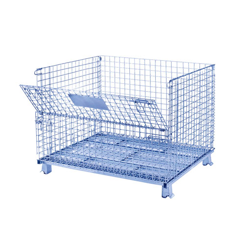 Heavy Duty Folding Metal Wire Mesh Container