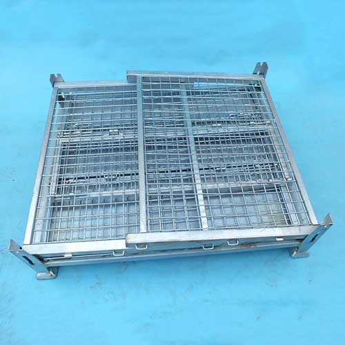 Steel Folding Wire Mesh Pallet Metal Stillage Cage