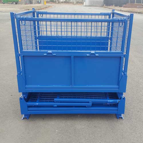 Foldable Mesh Metal Storage Stillages Cage