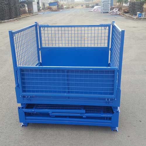 Foldable Mesh Metal Storage Stillages Cage