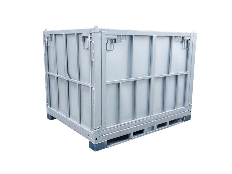 Collapsible Stackable Industrial Steel Bulk Container Box