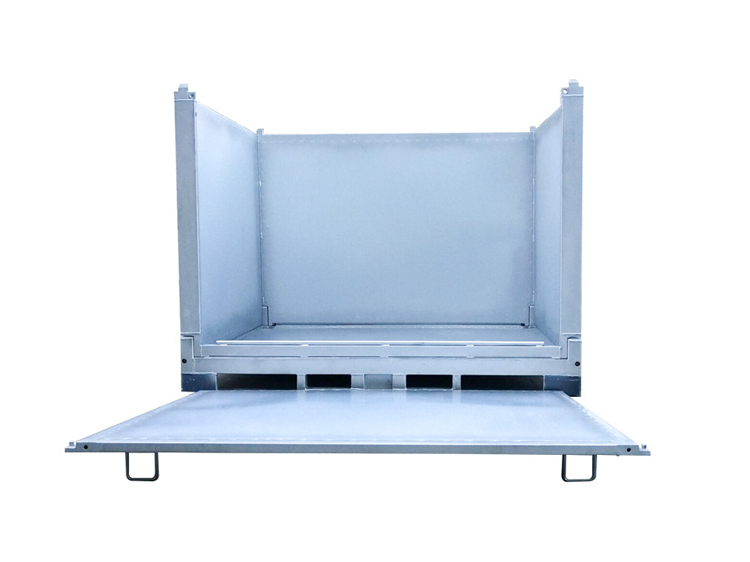 Collapsible Stackable Industrial Steel Bulk Container Box