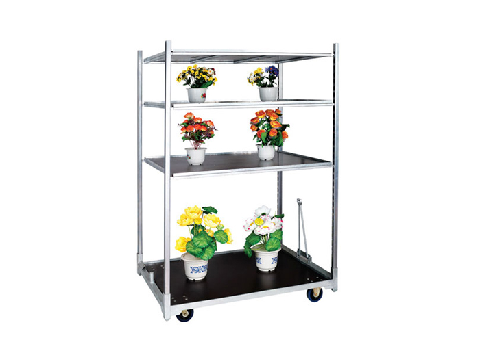 Steel Warehouse Flower Shelf Carts