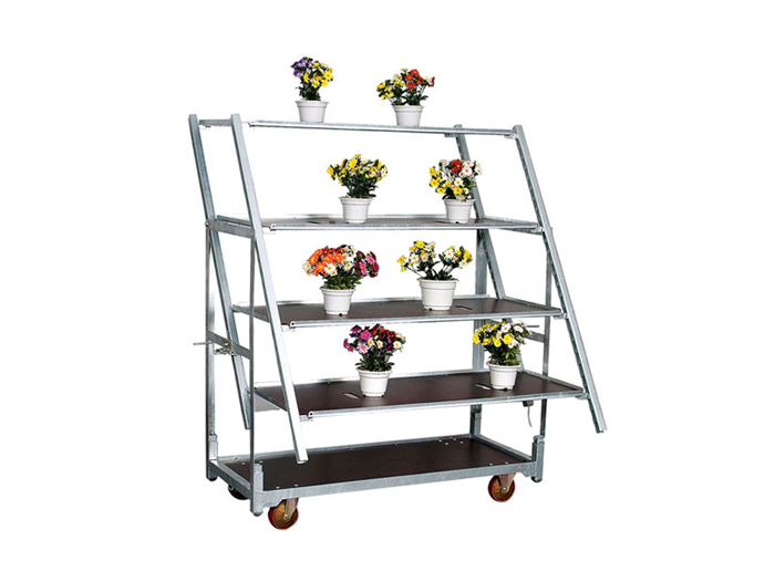 Metal Steel Danish Nursery Flower Trolley Carts