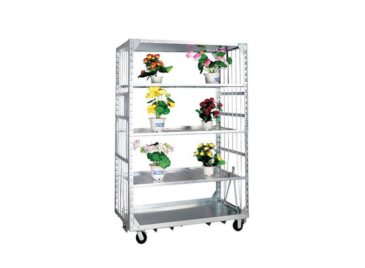 Display Flower Greenhouse Trolley