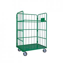 Folding Steel Three Side Roll Container