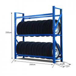 Heavy Duty Storage Shelf Tire Display Rack