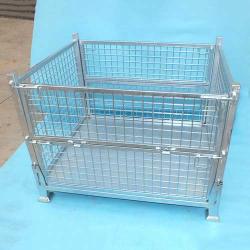 Steel Folding Wire Mesh Pallet Metal Stillage Cage