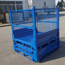 Folding Warehouse Pallet Stillages Mesh Cage