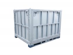 Collapsible Stackable Industrial Steel Bulk Container Box