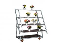 Metal Steel Danish Nursery Flower Trolley Carts