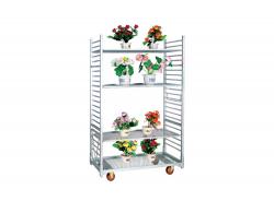 Display Flower Greenhouse Trolley